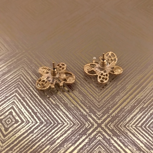 曆Butterfly Multicolor Rhinestone Retro Earrings曆 - Picture 7 of 7